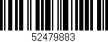 Código de barras (EAN, GTIN, SKU, ISBN): '52479883'
