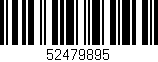 Código de barras (EAN, GTIN, SKU, ISBN): '52479895'