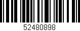 Código de barras (EAN, GTIN, SKU, ISBN): '52480898'
