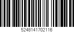 Código de barras (EAN, GTIN, SKU, ISBN): '5248141702116'