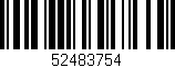 Código de barras (EAN, GTIN, SKU, ISBN): '52483754'