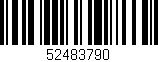 Código de barras (EAN, GTIN, SKU, ISBN): '52483790'