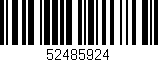Código de barras (EAN, GTIN, SKU, ISBN): '52485924'