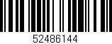 Código de barras (EAN, GTIN, SKU, ISBN): '52486144'