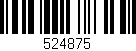 Código de barras (EAN, GTIN, SKU, ISBN): '524875'