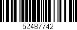 Código de barras (EAN, GTIN, SKU, ISBN): '52487742'
