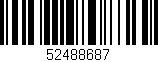 Código de barras (EAN, GTIN, SKU, ISBN): '52488687'