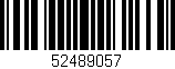 Código de barras (EAN, GTIN, SKU, ISBN): '52489057'