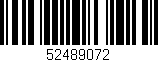 Código de barras (EAN, GTIN, SKU, ISBN): '52489072'