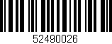 Código de barras (EAN, GTIN, SKU, ISBN): '52490026'