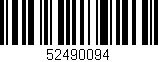 Código de barras (EAN, GTIN, SKU, ISBN): '52490094'
