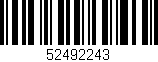 Código de barras (EAN, GTIN, SKU, ISBN): '52492243'