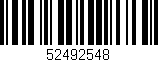 Código de barras (EAN, GTIN, SKU, ISBN): '52492548'