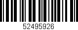 Código de barras (EAN, GTIN, SKU, ISBN): '52495926'