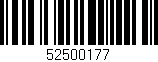 Código de barras (EAN, GTIN, SKU, ISBN): '52500177'