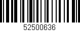 Código de barras (EAN, GTIN, SKU, ISBN): '52500636'