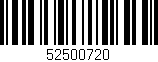 Código de barras (EAN, GTIN, SKU, ISBN): '52500720'