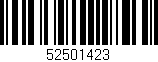 Código de barras (EAN, GTIN, SKU, ISBN): '52501423'