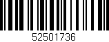 Código de barras (EAN, GTIN, SKU, ISBN): '52501736'