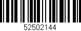 Código de barras (EAN, GTIN, SKU, ISBN): '52502144'