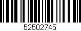Código de barras (EAN, GTIN, SKU, ISBN): '52502745'