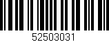 Código de barras (EAN, GTIN, SKU, ISBN): '52503031'