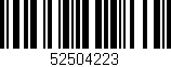 Código de barras (EAN, GTIN, SKU, ISBN): '52504223'