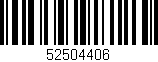 Código de barras (EAN, GTIN, SKU, ISBN): '52504406'