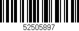 Código de barras (EAN, GTIN, SKU, ISBN): '52505897'
