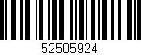 Código de barras (EAN, GTIN, SKU, ISBN): '52505924'