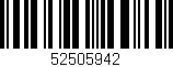 Código de barras (EAN, GTIN, SKU, ISBN): '52505942'
