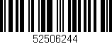 Código de barras (EAN, GTIN, SKU, ISBN): '52506244'