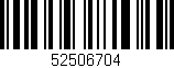 Código de barras (EAN, GTIN, SKU, ISBN): '52506704'