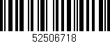 Código de barras (EAN, GTIN, SKU, ISBN): '52506718'