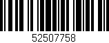 Código de barras (EAN, GTIN, SKU, ISBN): '52507758'