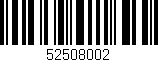 Código de barras (EAN, GTIN, SKU, ISBN): '52508002'