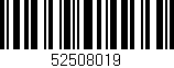Código de barras (EAN, GTIN, SKU, ISBN): '52508019'
