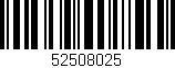 Código de barras (EAN, GTIN, SKU, ISBN): '52508025'