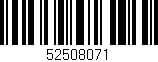Código de barras (EAN, GTIN, SKU, ISBN): '52508071'