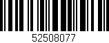 Código de barras (EAN, GTIN, SKU, ISBN): '52508077'