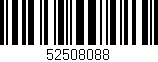 Código de barras (EAN, GTIN, SKU, ISBN): '52508088'