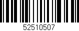 Código de barras (EAN, GTIN, SKU, ISBN): '52510507'
