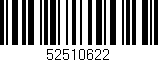 Código de barras (EAN, GTIN, SKU, ISBN): '52510622'