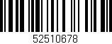 Código de barras (EAN, GTIN, SKU, ISBN): '52510678'