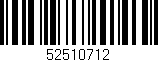 Código de barras (EAN, GTIN, SKU, ISBN): '52510712'