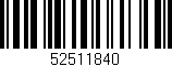 Código de barras (EAN, GTIN, SKU, ISBN): '52511840'