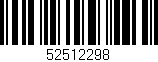 Código de barras (EAN, GTIN, SKU, ISBN): '52512298'