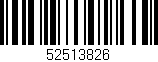 Código de barras (EAN, GTIN, SKU, ISBN): '52513826'