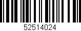 Código de barras (EAN, GTIN, SKU, ISBN): '52514024'