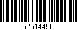 Código de barras (EAN, GTIN, SKU, ISBN): '52514456'